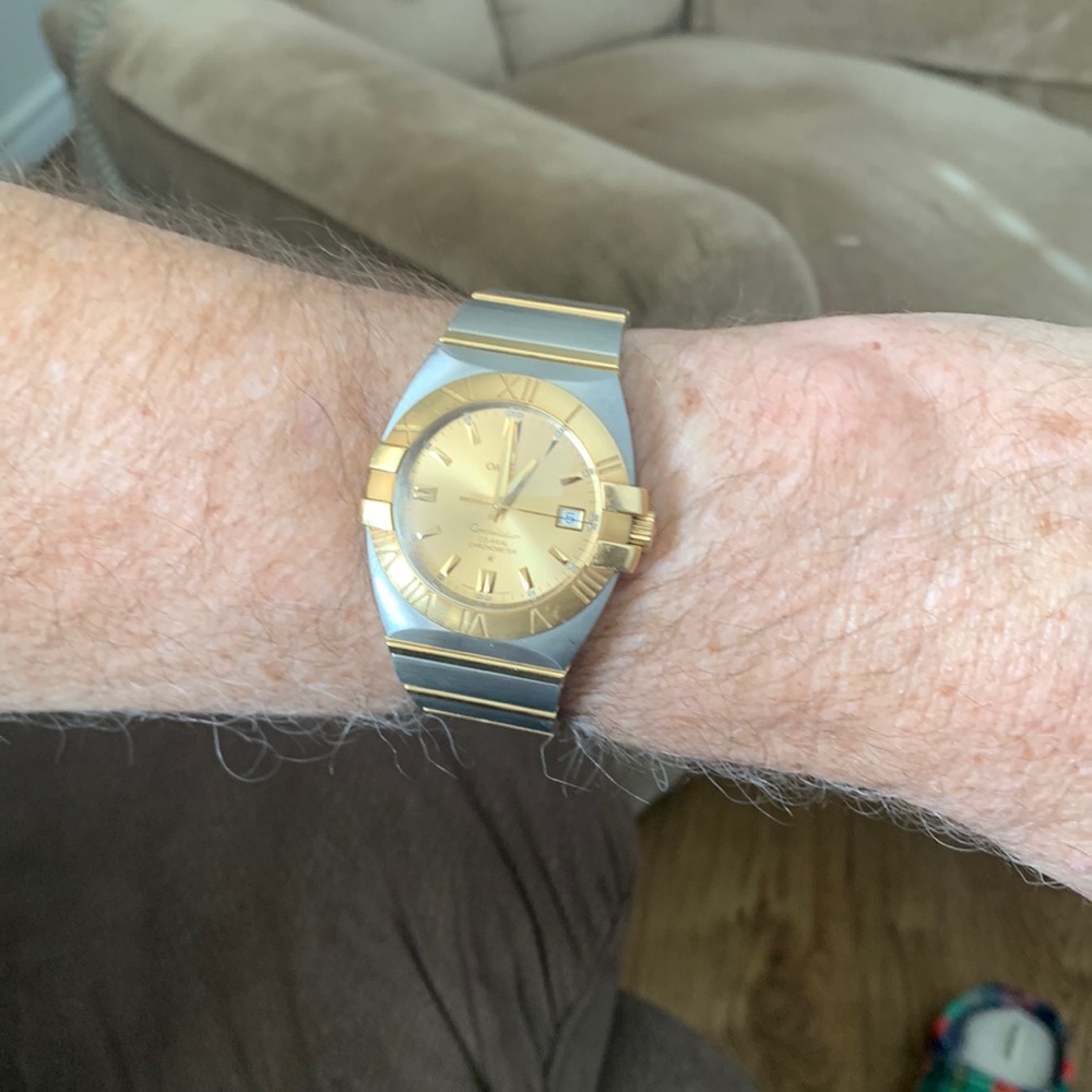 Omega Constellation Double Eagle Gold41mm Stainless steel bracelet with 18k Gold